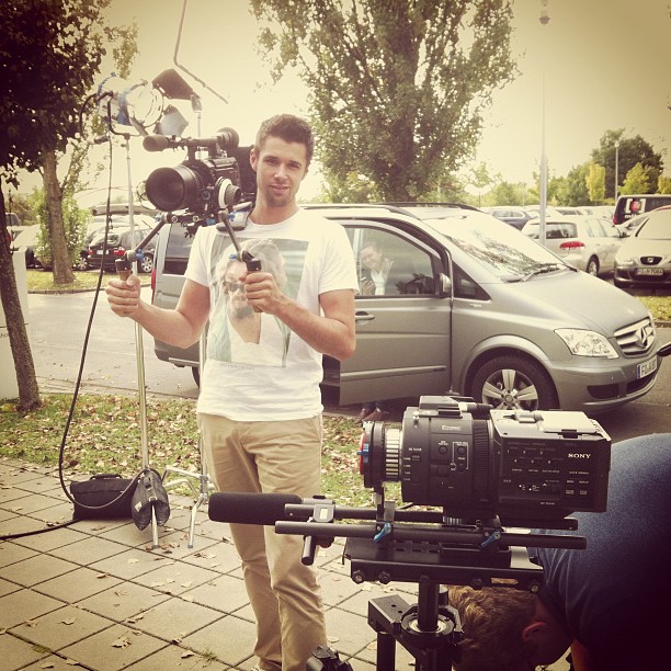 Sony FS700 with Denz PL-Adapter. Jorge with the F3 in the background. #siemens