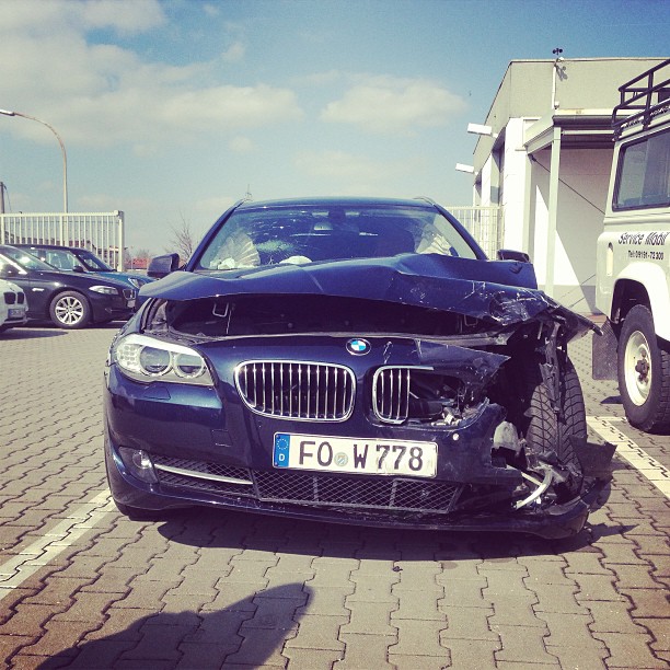 Bam! It was not my fault. Think I need a new car! #crash