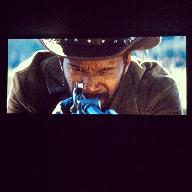 Watching Django Unchained in my home theater on a big screen again. Shot with anamorphic lenses. A lot of shots are out of focus, especially low light shots. Still an awesome movie, which also shows again, that story is more important than technical stuff!!