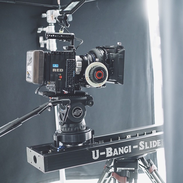 Happy shooting. The Panther U-Bangi Slider 2 is heavy, but rock solid. #r3d #zeiss #panther #oconnor #woodencamera